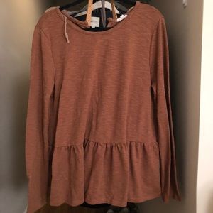 clad and cloth rust shirt